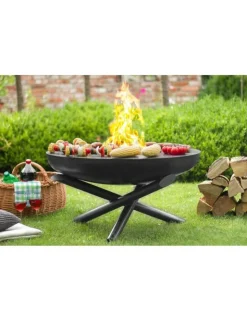 COOK KING - Plaque de cuisson pour braséro en acier-avec 4 anses-82cm--