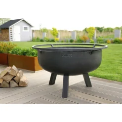 COOKKING - Braséro de jardin xxl porto en acier de 80cm de diamètre avec finition de haute