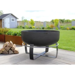 COOKKING - Braséro de jardin xxl viking en acier de 80cm de diamètre avec finition de haute