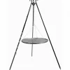 COOKKING - Grille de cuisson suspendue sur trépied, 200cm de hauteur, acier, cookking, 22009