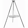 COOKKING - Trépied avec grille de cuisson suspendue, 80cm de diamètre, revêtu de poudre, cookking, 21013