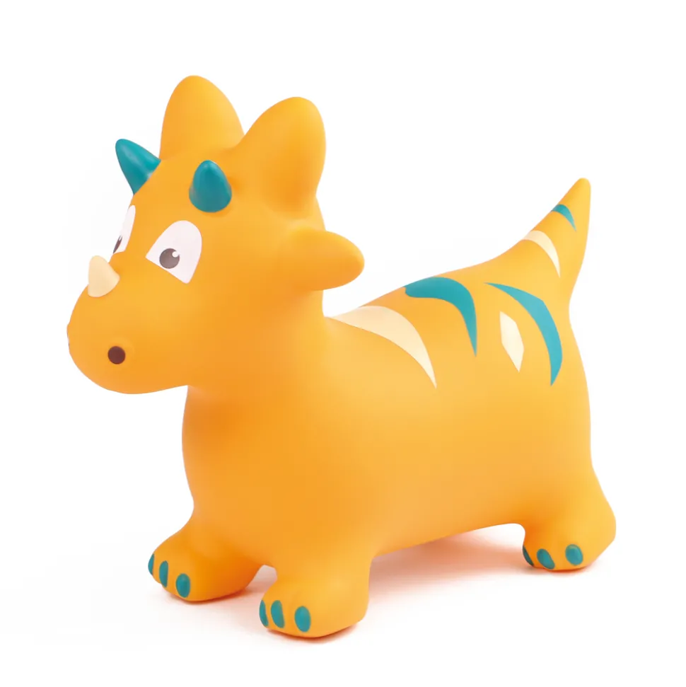 D - Jeu de plein air : Ballon sauteur Dinosaure jaune L. 22xl.49xH.59cm