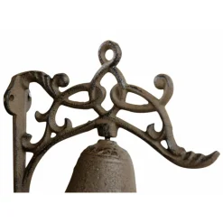 DÉCORATION D'AUTREFOIS - Cloche fonte fonte marron - décoration d'autrefois