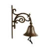 DÉCORATION D'AUTREFOIS - Cloche fonte fonte marron - décoration d'autrefois