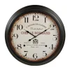 DÉCORATION D'AUTREFOIS - Horloge ancienne murale l'ecole de cuisine de st hubert métal blanc - décoration d'autrefois