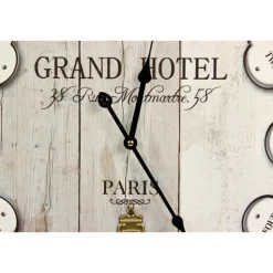DÉCORATION D'AUTREFOIS - Horloge ancienne balancier grand hôtel montmartre bois gris - décoration d'autrefois
