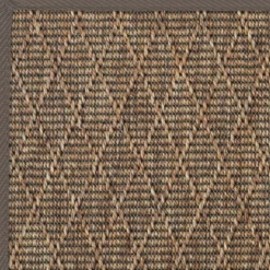 DÉCOWEB - Tapis intérieur / extérieur timika - marron camel - galon marron - 200 x 290 cm