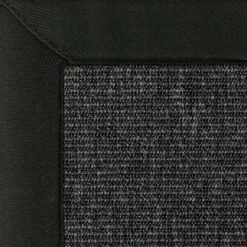 DÉCOWEB - Tapis intérieur / extérieur nusa - gris ardoise - ganse noire - 200 x 200 cm