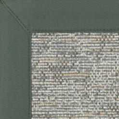 DÉCOWEB - Tapis intérieur / extérieur jambi - nuances gris perle - ganse grise - 160 x 230 cm