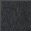 DÉCOWEB - Tapis intérieur / extérieur timika - gris ardoise - galon noir - 80 x 150 cm