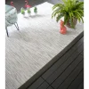 DÉCOWEB - Tapis intérieur / extérieur - bornéo blanc - ganse anthracite - 120 x 170 cm