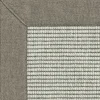 DÉCOWEB - Tapis intérieur / extérieur nusa - blanc craie - ganse marron glacé - 250 x 350 cm
