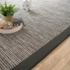 DÉCOWEB - Tapis intérieur / extérieur - bornéo silver - ganse polypropylène anthracite - 200 x 290 cm