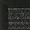 DÉCOWEB - Tapis intérieur / extérieur nusa - gris ardoise - ganse noire - 80 x 150 cm