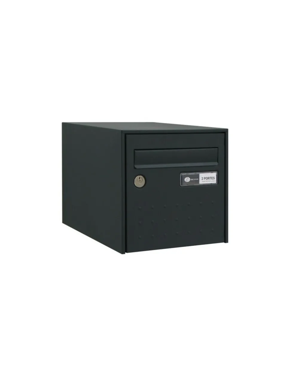 DECAYEUX - Boite aux lettres steelbox double porte noir - decayeux