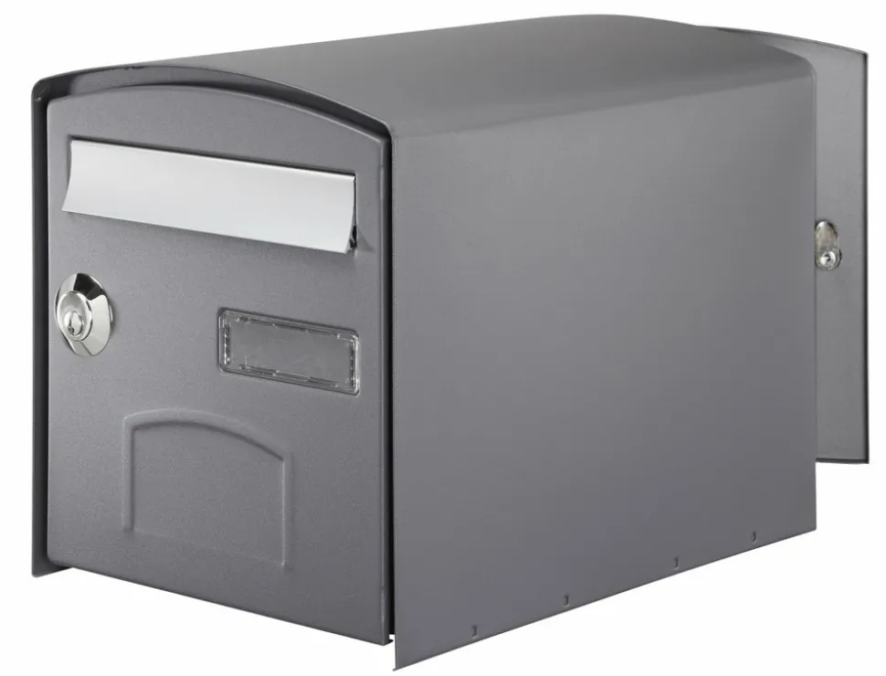 DECAYEUX - Boîte aux lettres normalisée 2 portes extérieur decayeux acier gris satiné