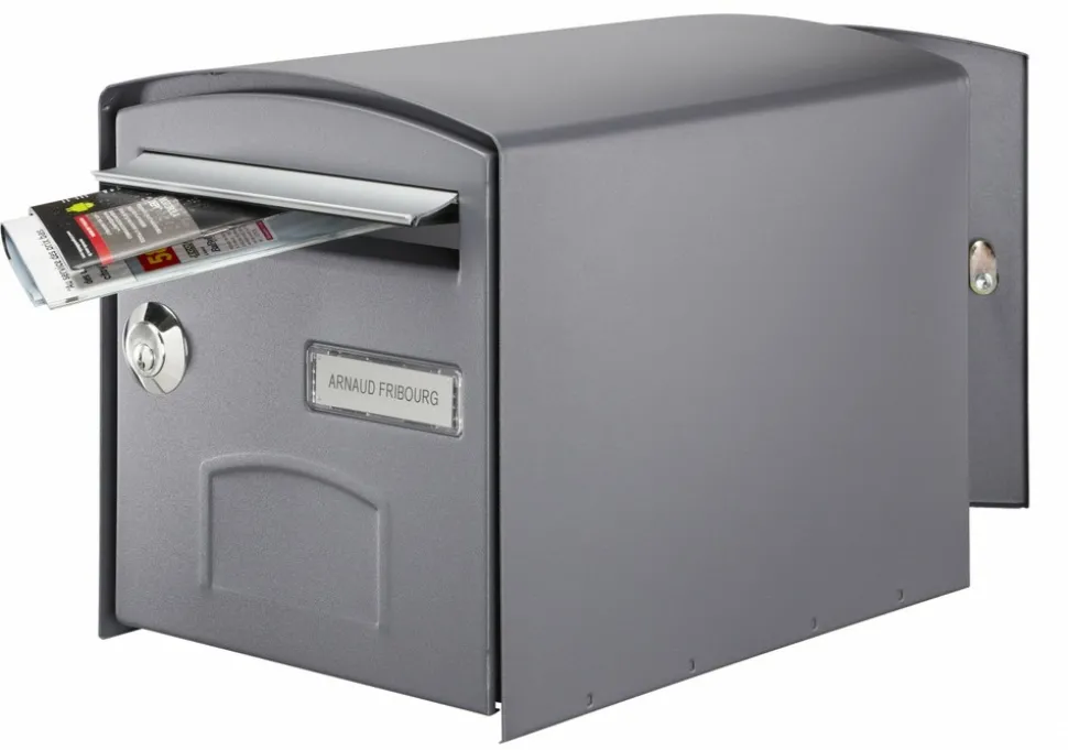 DECAYEUX - Boîte aux lettres normalisée 2 portes extérieur decayeux acier gris satiné