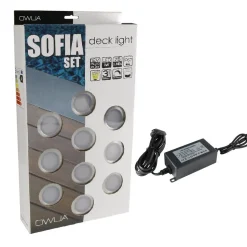 DECKLINEA - 10 spots led à encastrer - blanc chaud - transformateur 30w - sofia - plug & play - dimmable
