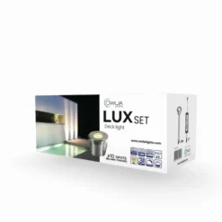 DECKLINEA - 10 spots led lux blanc chaud - transformateur 30w - 50 000 heures de durée de vie moyenne - spots terrasse