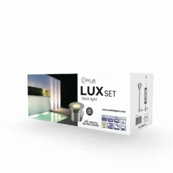 DECKLINEA - 5 spots led lux blanc chaud - transformateur 30w - owlia - 50 000 heures de durée de vie moyenne - spots terrasse