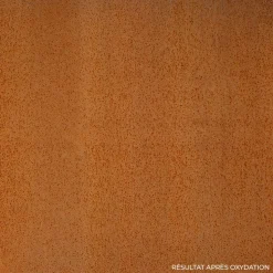 DECKLINEA - Brasero extérieur 120 cm - acier corten - chauffage exterieur - feu de bois - effet rouille - h : 21 cm - resistant au gel