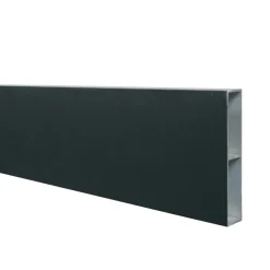 DECKLINEA - Kit clôture aluminium ajourée sur muret olinda anthracite 9,20x1,8m - lames ajourées 21x100x1780 mm - brise vue - palissade