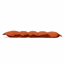 DECO ARTS - Coussin capitonné confort intérieur extérieur 120x60cm - orange