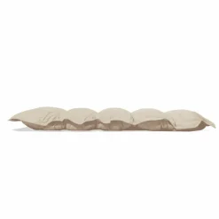 DECO ARTS - Coussin capitonné confort intérieur extérieur 120x60cm - beige