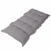 DECO ARTS - Coussin capitonné confort intérieur extérieur 120x60cm - gris galet