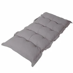 DECO ARTS - Coussin capitonné confort intérieur extérieur 120x60cm - gris galet