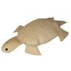 DECO ARTS - Coussin effet raphia - forme tortue - 60x20cm