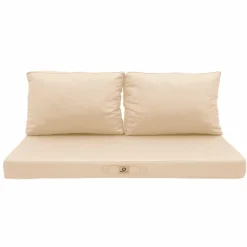 DECO ARTS - Coussins pour salon de jardin déhoussable 100x50cm beige