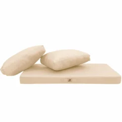 DECO ARTS - Coussins pour salon de jardin déhoussable 100x50cm beige