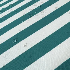 DECO ARTS - Coussins pour salon de jardin déhoussable 100x50cm - rayure vert