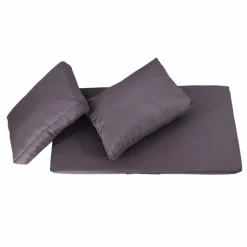 DECO ARTS - Coussins pour salon de jardin déhoussable 120x60cm gris carbone