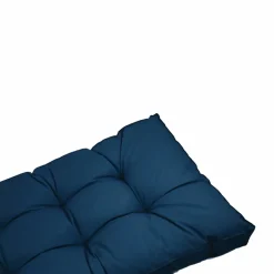 DECO ARTS - Coussins pour salon de jardin capitonné 120x60cm bleu petrole