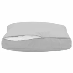 DECO ARTS - Coussins pour salon de jardin déhoussable 100x50cm gris galet