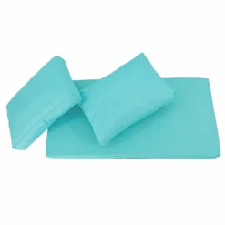 DECO ARTS - Coussins pour salon de jardin déhoussable 120x60cm bleu caraïbes