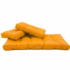 DECO ARTS - Coussins pour salon de jardin capitonné 120x60cm jaune
