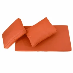 DECO ARTS - Coussins pour salon de jardin déhoussable 100x50cm orange