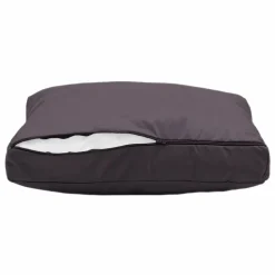 DECO ARTS - Coussins pour salon de jardin déhoussable 100x50cm gris carbone