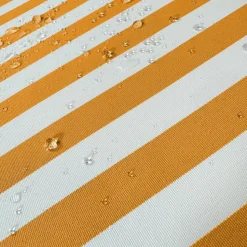 DECO ARTS - Coussins pour salon de jardin déhoussable 120x60cm - rayure jaunes