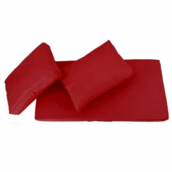DECO ARTS - Coussins pour salon de jardin déhoussable 100x50cm rouge
