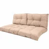 DECO ARTS - Coussins pour salon de jardin capitonné 120x60cm beige