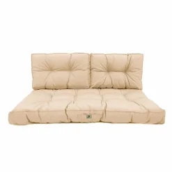 DECO ARTS - Coussins pour salon de jardin capitonné 120x60cm beige