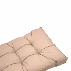 DECO ARTS - Coussins pour salon de jardin capitonné 120x60cm beige
