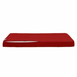 DECO ARTS - Coussins pour salon de jardin déhoussable 120x60cm rouge