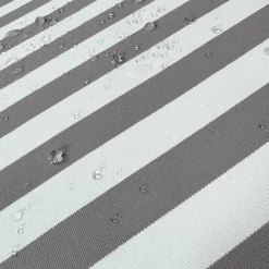 DECO ARTS - Coussins pour salon de jardin déhoussable 120x60cm - rayure gris foncé