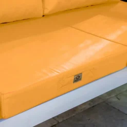 DECO ARTS - Coussins pour salon de jardin déhoussable 50x50cm jaune