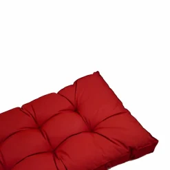 DECO ARTS - Coussins pour salon de jardin capitonné 120x60cm rouge